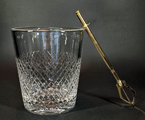 Image 1 of Vintage Crystal Ice Bucket - UV Reactive