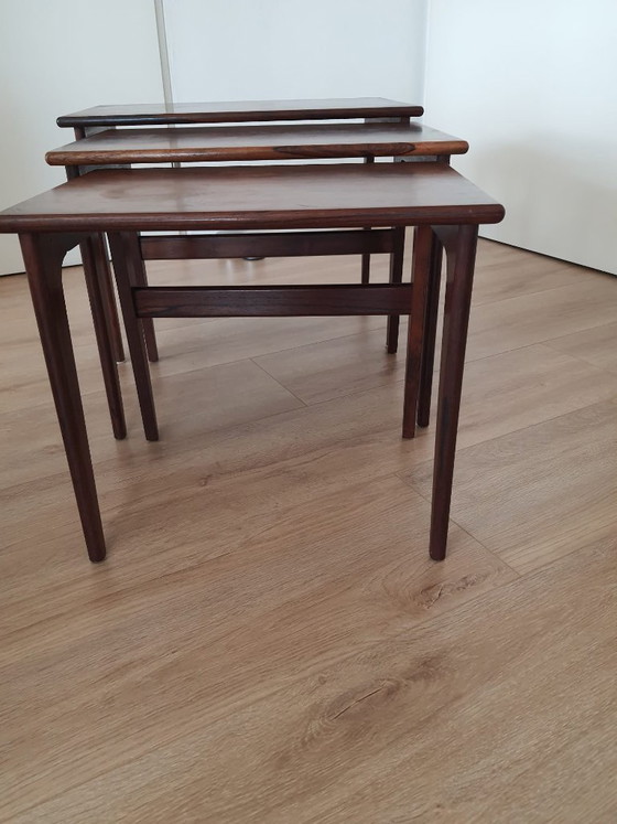 Kai Kristiansen - Vildbjerg Möbelfabrik - Tavolini (3) - Palissandro – Vildbjerg Møbelfabrik, Wood (photo 4 of 15)
