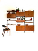 Vintage XL Danish Modular Teak Wall System '60s