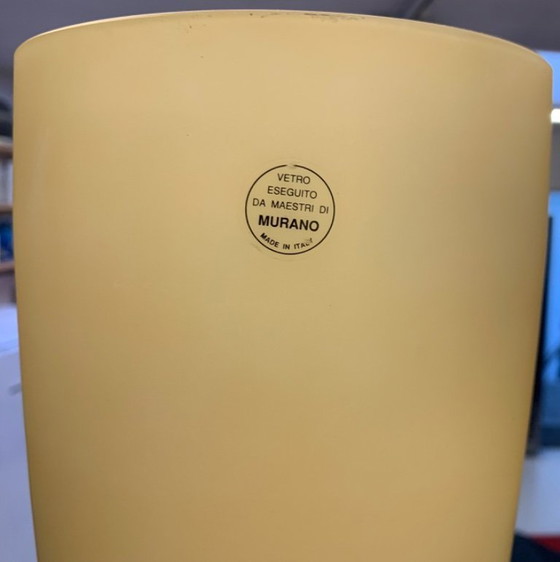 Image 1 of Lampada da terra di design con paralume in vetro di Murano – Alox Italia