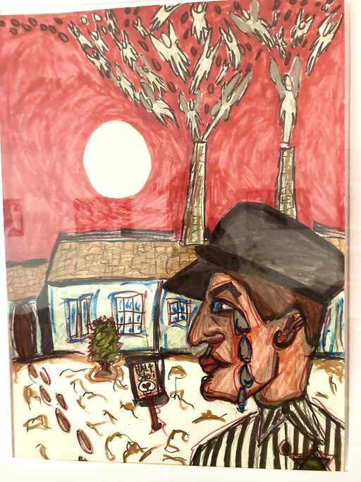 Schilderij van Max Moszkowicz: Zeide