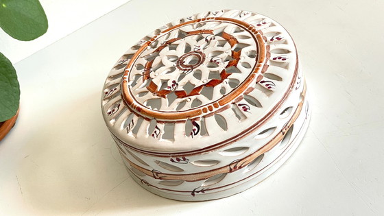 Image 1 of Lámpara de pared de terracota esmaltada artesanal en el centro de Burdeos