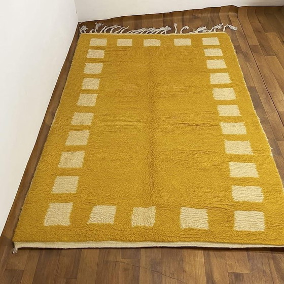Image 1 of Alfombra de lana pura hecha a mano, artesanía tradicional, tamaño 150/250 cm.