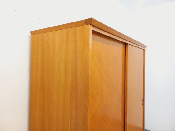 Image 1 of Vintage oak wardrobe from the 1960s
