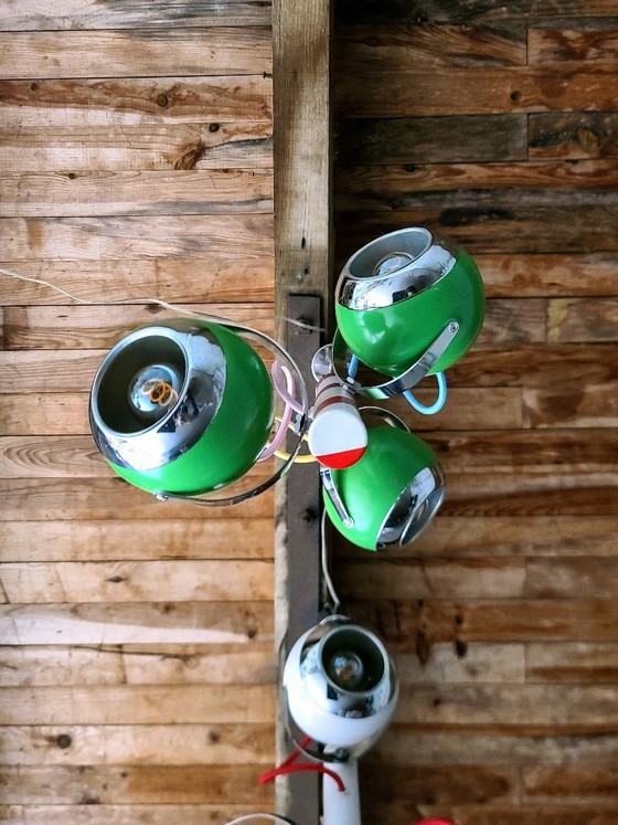 Image 1 of Herda 70's Memphis oogbol hanglamp