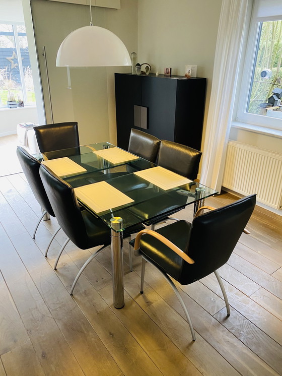 Image 1 of 6 Rolf Benz serie 7000 eetkamerstoelen 