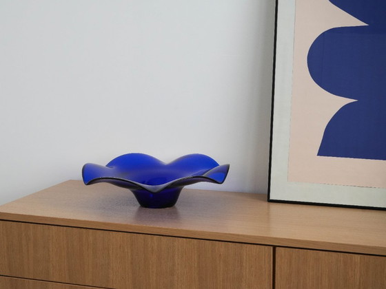 Image 1 of Cobalt platter, Danish design, 1970s, made in Denmark