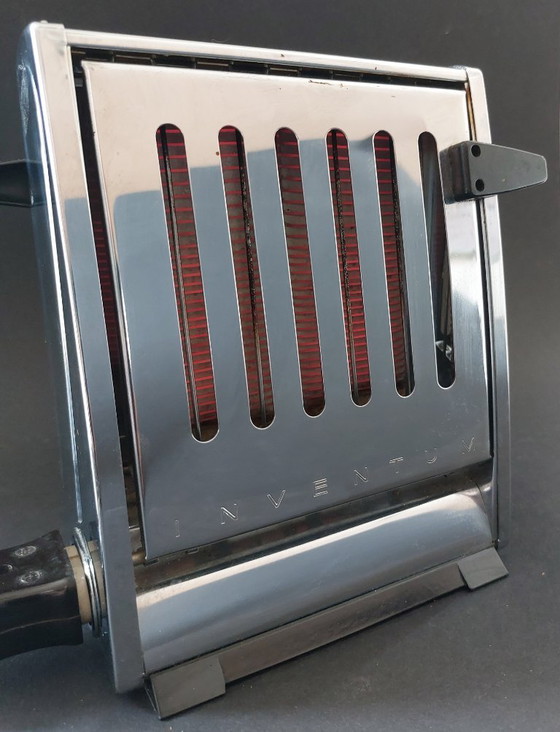 Image 1 of Two Inventum vintage chrome toasters