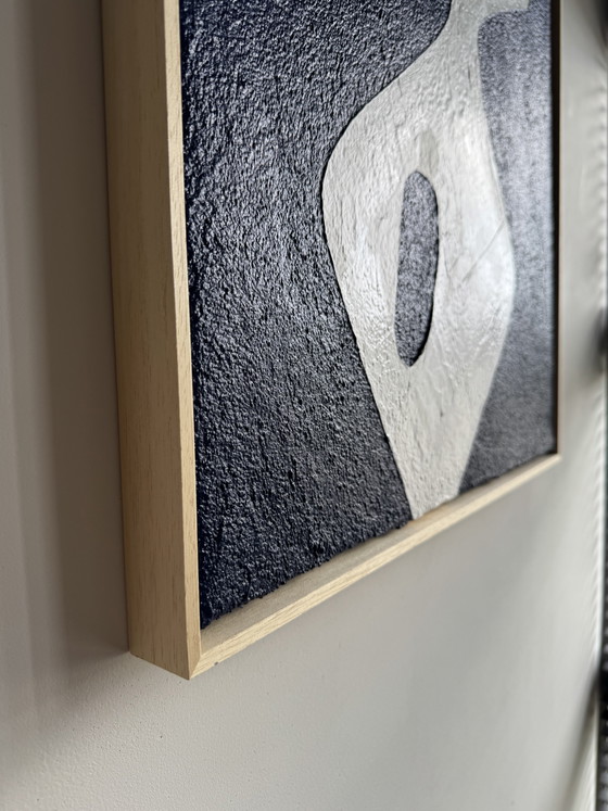 Silhouette di mezzanotte (50x70 cm) astratta blu e bianca – Arte, Wood, Canvas (photo 10 of 10)
