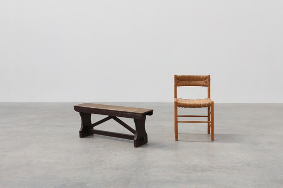 Image 1 of Panchina rustica in legno in stile Wabi Sabi, Francia, 1900