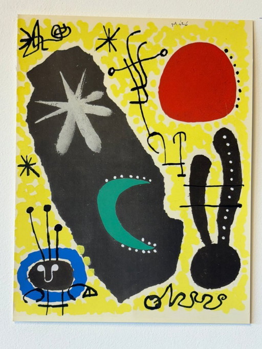 Joan Miro (1893-1983) - Papier collé, 1955