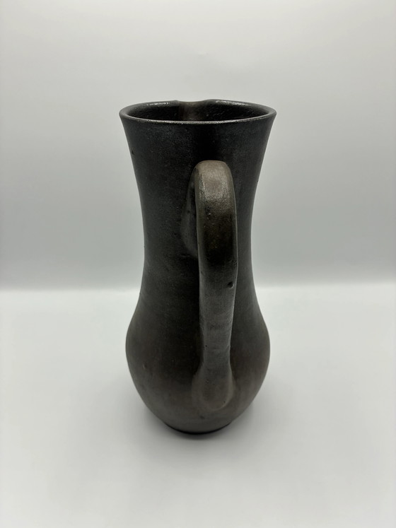 Large brown stoneware pitcher – Dubost Noiron Pottery – Burgundy – Mid-20th century – Decorative Objects (photo 2 of 7)