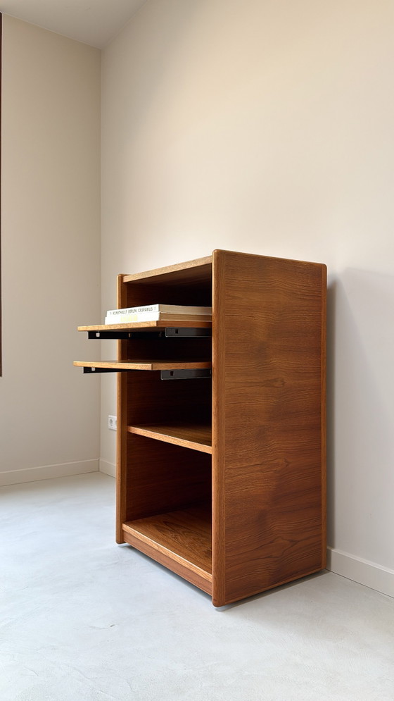 Vintage Deens teakhouten kast (audio- of platenmeubel) – Vildbjerg Møbelfabrik, Opbergkast, Wood (photo 4 of 9)