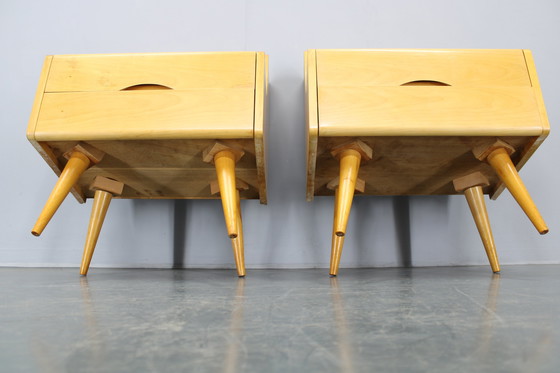 Image 1 of Pareja de mesitas de noche, década de 1960, Checoslovaquia