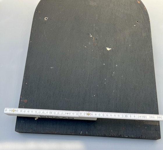 Image 1 of JOHNNIE WALKER – Original vintage wooden plaque with 3D relief figure “The Striding Man” (ca. 1970s)