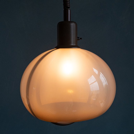 Image 1 of Vintage Brown Herda mushroom Pendant Lamp