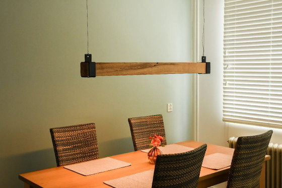 Image 1 of Lampada a sospensione di design in legno - Luce brillante