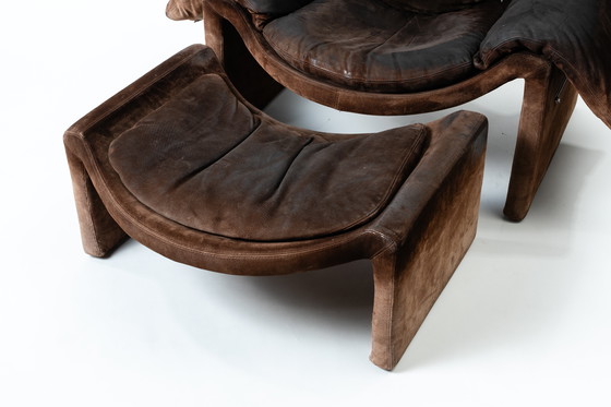 Image 1 of Saporiti Italia P60 armchair with ottoman Vittorio Introini