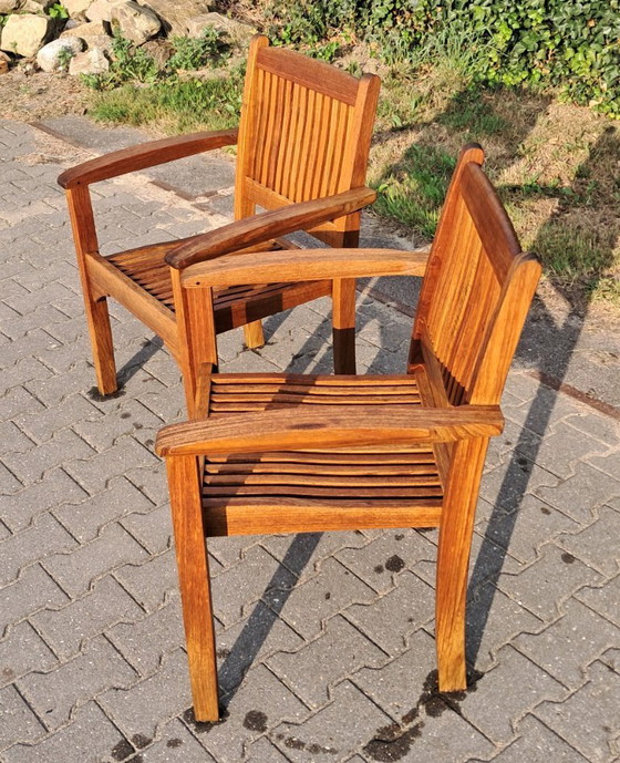 Image 1 of 2 sillas apilables de teca Teak & Garden