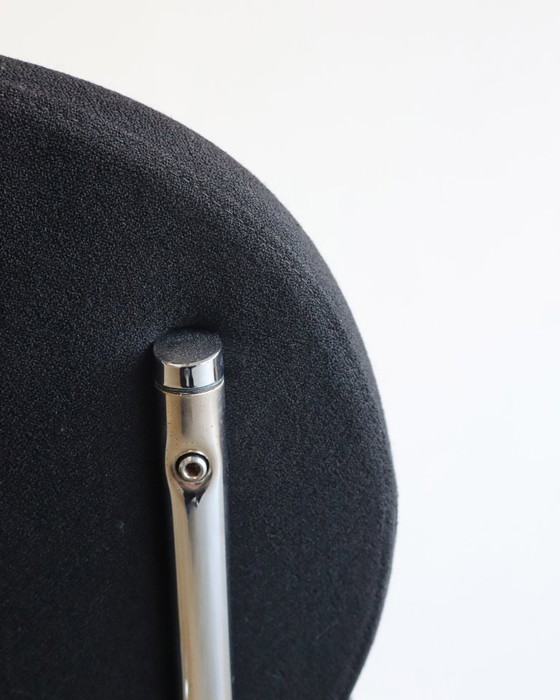 Sitland design poltrona con struttura tubolare made in Italy, Sedie e poltrone, Tessile, Cromo, Nero (foto 6 di 11)