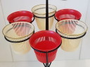 Supporto per piante, portavaso, fioriera, stile vintage anni '50 Rockabilly anni '50