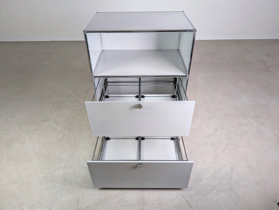 Image 1 of Original USM Haller Kommode weiß Fritz Haller Anrichte Schrank