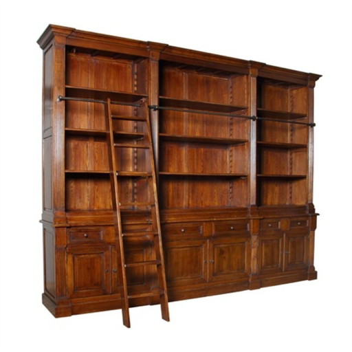 Eichholtz boekenkast bibliotheek kast King William + ladder - 322 cm