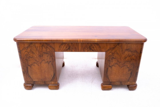 Image 1 of Art Deco desk, Poland, circa 1940.