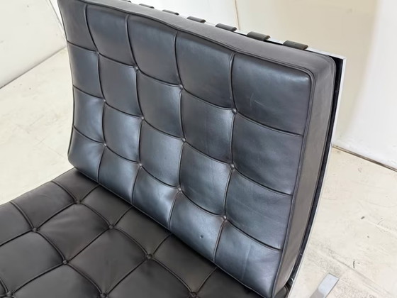 Image 1 of Knoll International Barcelona Stoel Lederen Design Fauteuil