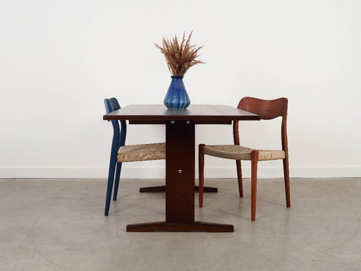 Silla de teca azul, diseño danés, década de 1960, diseñador: Niels Otto Møller