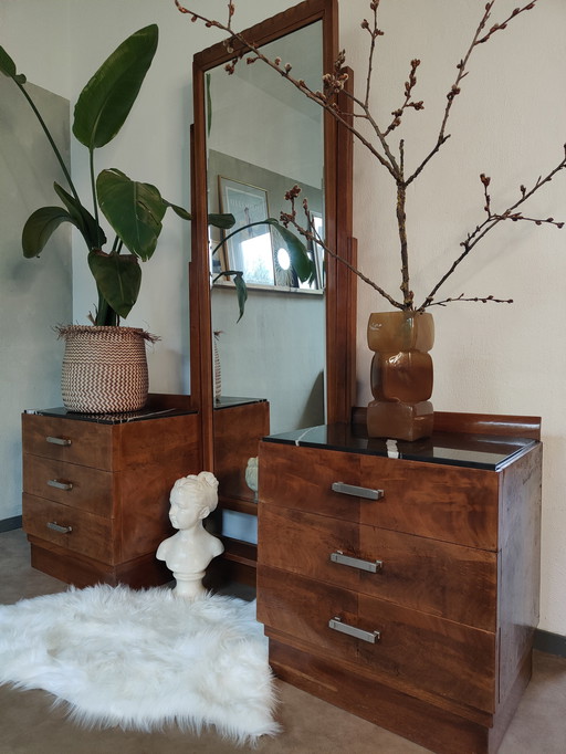 Zeldzame Art Deco - Nouveau kaptafel