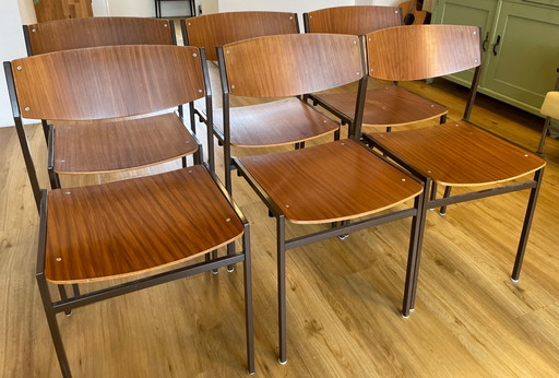 6x Gijs van der Sluis stoelen
