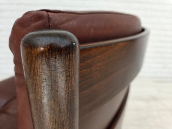 1970er Jahre, skandinavischer Sessel, Möbelleder, Buchenholz – Wood (photo 15 of 18)