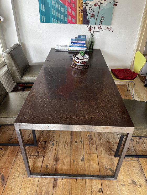 Image 1 of tavolo da pranzo industriale