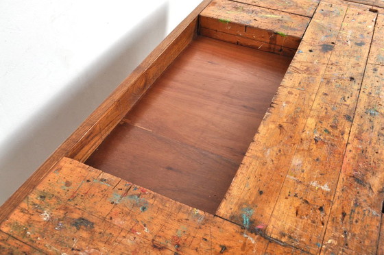 Image 1 of Vintage beech and oak workbench Nooitgedagt
