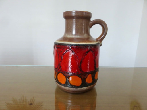 Vase en céramique avec anse, West Germany, 1960 1970