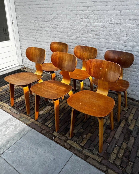 Image 1 of 6 x chaises Cees Braakman Pastoe SB02