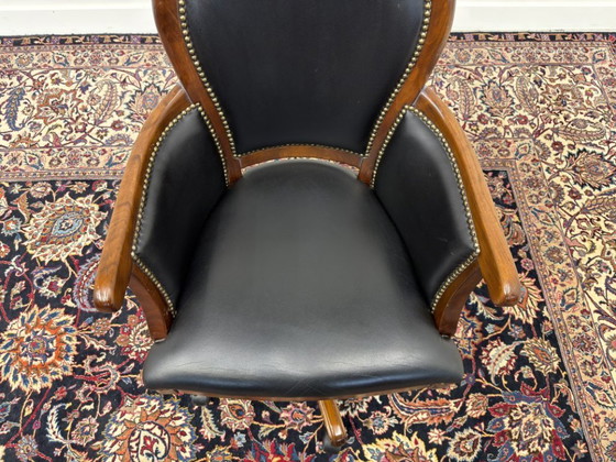 Klassischer italienischer Bürostuhl – Bürostühle, Metal, Wood (photo 6 of 7)