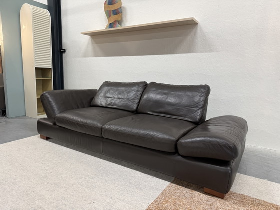Image 1 of Divano pieghevole Wschillig in pelle marrone 235