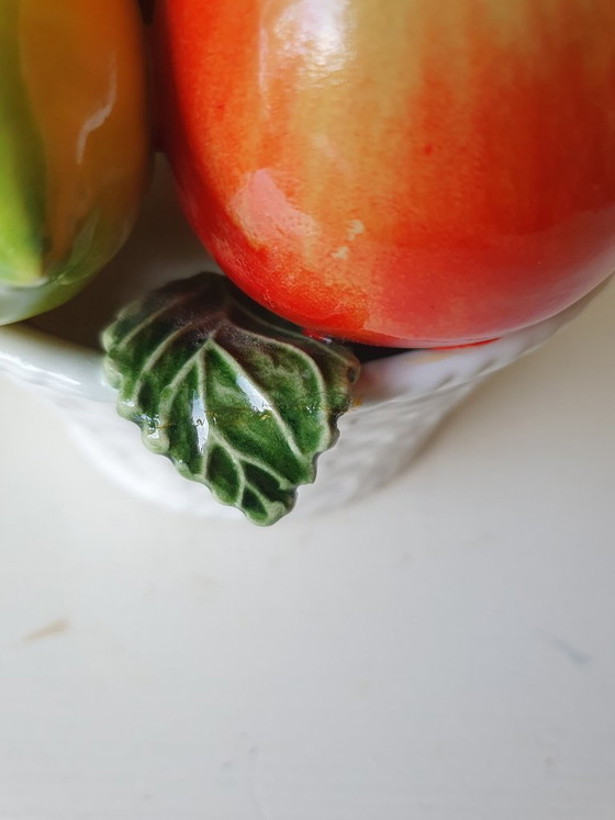 Image 1 of Cesto di frutta vintage in ceramica. Anni '50-'60.