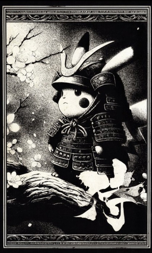 Œuvre d'art Pikachu (Pokémon) Fleurs d'honneur