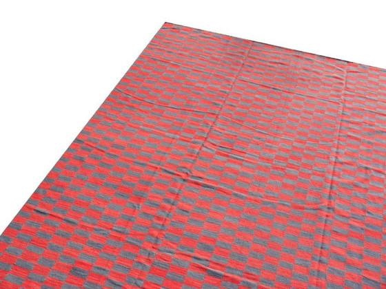 Image 1 of MAZANDARAN Kilim Designer Tapijt 440 x 370 cm Rood Grijs Handgeweven