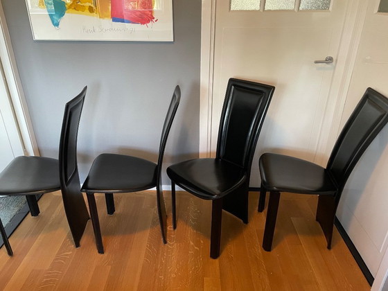 Image 1 of Leather dining room chairs