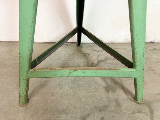 Image 1 of Taburete de taller industrial verde, años 60