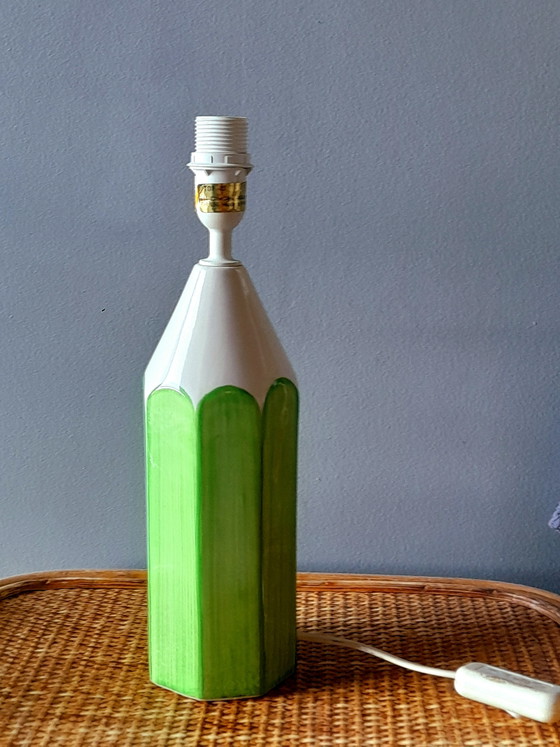Image 1 of Keramische potloodlamp, 1980