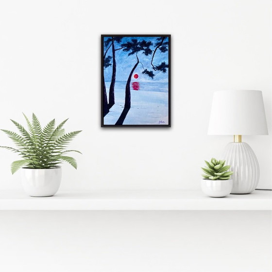 Image 1 of Acrylic and ink on canvas board, 40x30cm