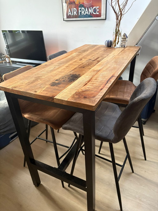 Tafel Met Hoge Stoelen