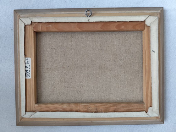 Image 1 of Vintage Signed Oil Painting | Floral Spring Landscape | R. Leibé, Mid-20th Century