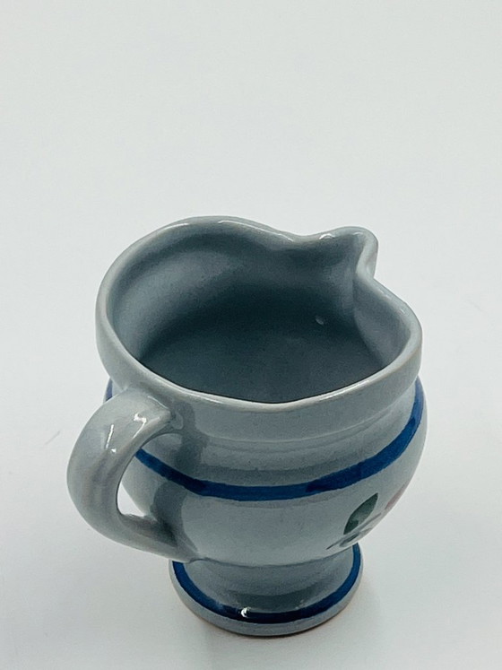 Milk or cream jug in Betschdorf Alsace stoneware, Table accessories, Ceramic, Grey, Rustic (photo 7 of 8)