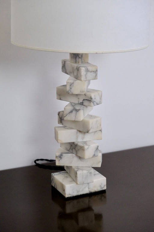 1970s marble lamp